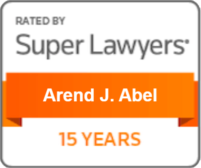 Super Lawyers Arend J. Abel 15 Years